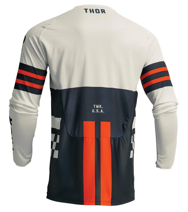 2024 Thor Youth Pulse Combat Midnight/Vintage White Gear Combo