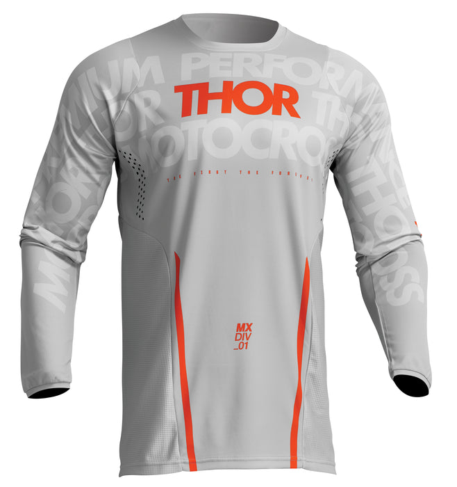 2024 Thor Pulse Mono Light Gray/Orange Gear Combo