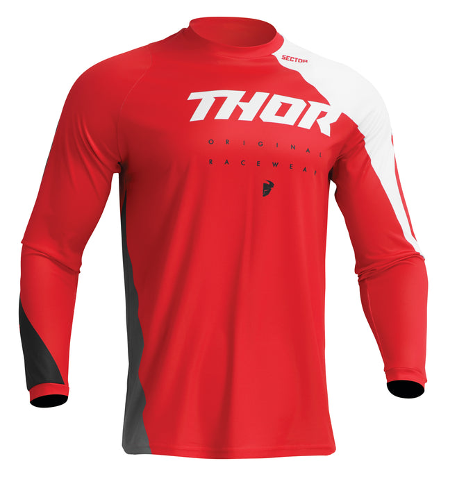 2023 Thor Sector Edge Red/White Gear Combo