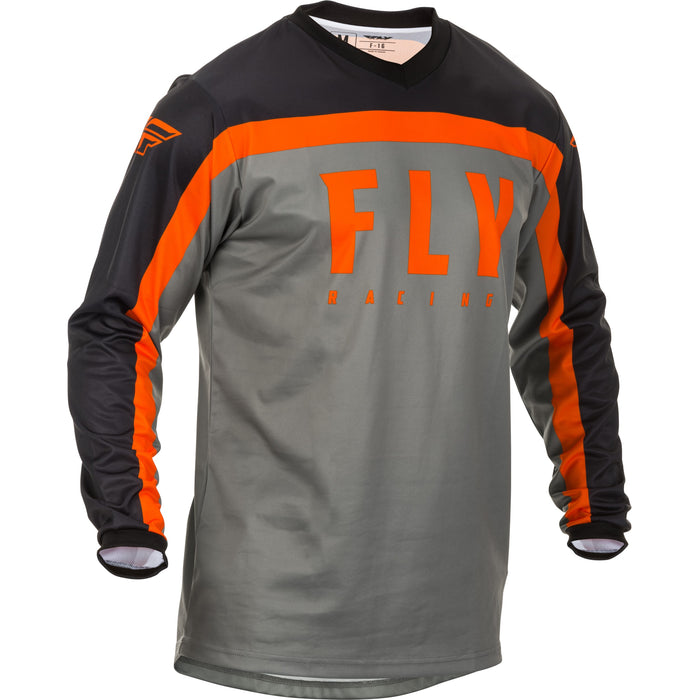 2020 Fly Racing F-16 Grey/Black/Orange Jersey - Youth