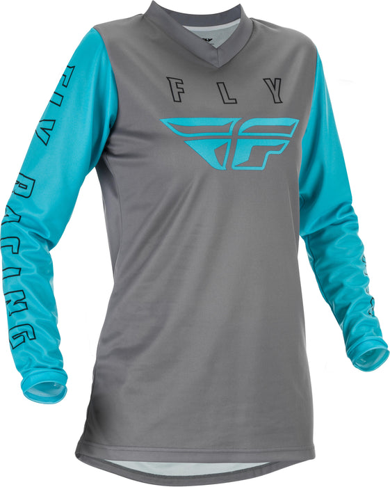 2021 Fly Racing Youth Grey/Blue F-16 Gear Combo