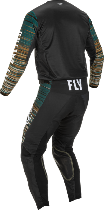 2022 Fly Racing Adult Kinetic Wave Black/Rum Gear Combo