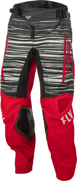 2022 Fly Racing Youth Red/Grey Kinetic Wave Gear Combo