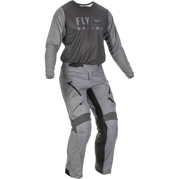 2022 Fly Racing Adult Patrol Grey/Grey Gear Combo (Over The Boot)