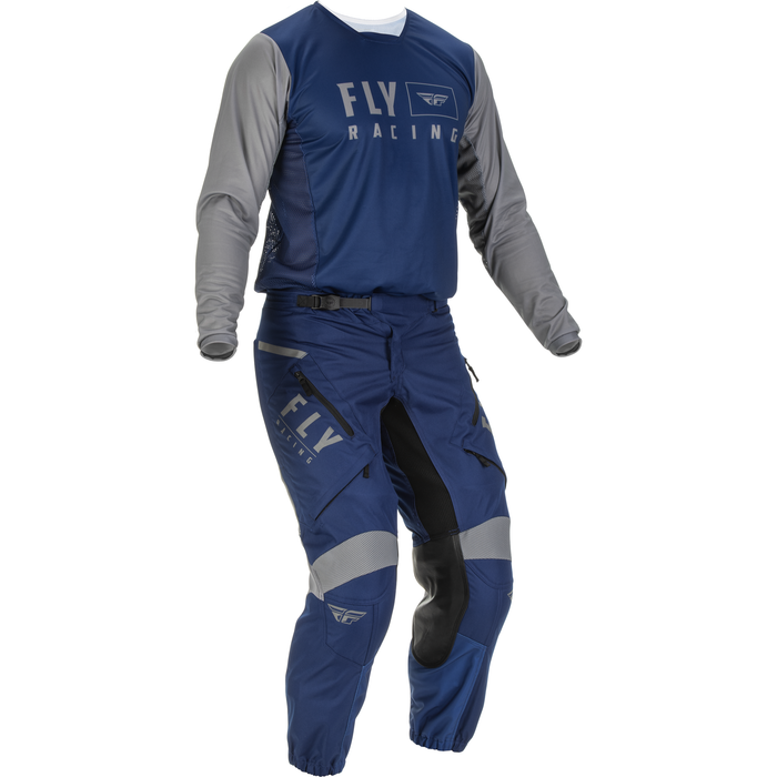 2022 Fly Racing Adult Patrol XC Navy/Navy Gear Combo (In The Boot)