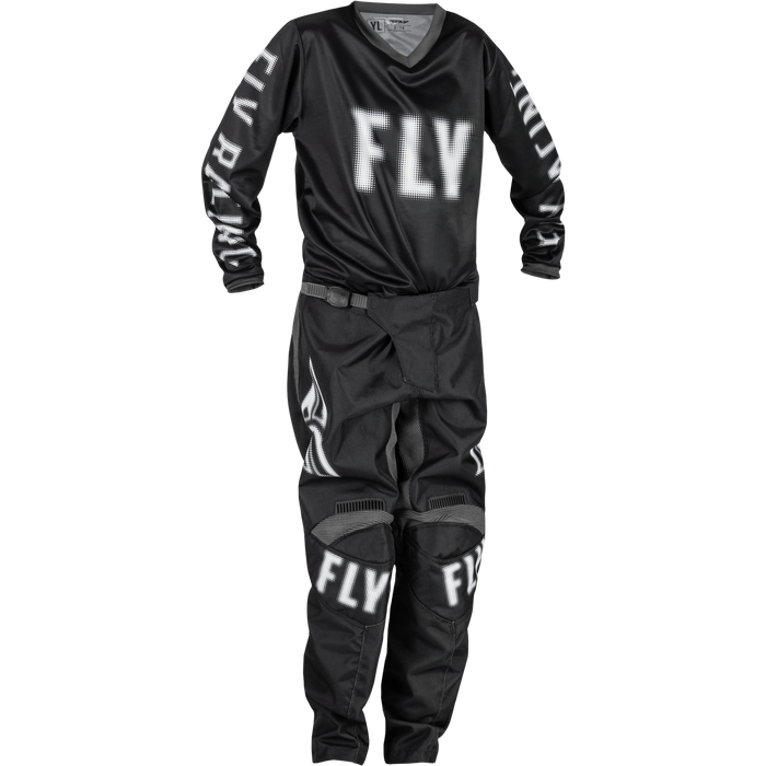 2024 Fly Racing Youth F-16 Black/White Gear Combo