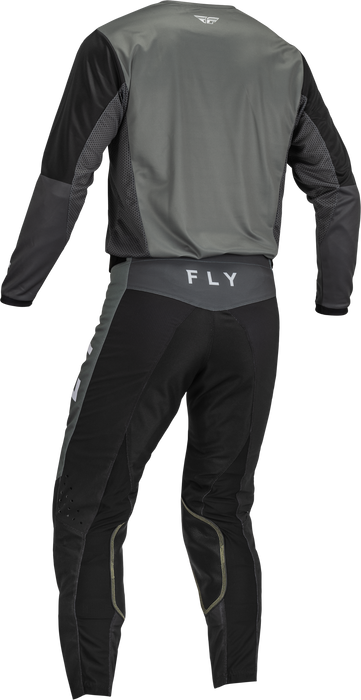 2023 Fly Racing Adult Kinetic Jet Grey/Dark Grey/Black Gear Combo