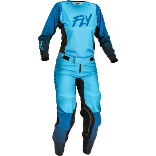 2023 Fly Racing Women's Lite Blue/Black Gear Combo —