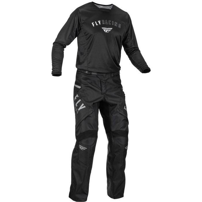 2024 Fly Racing Adult Patrol Black/White Gear Combo (Over The Boot)