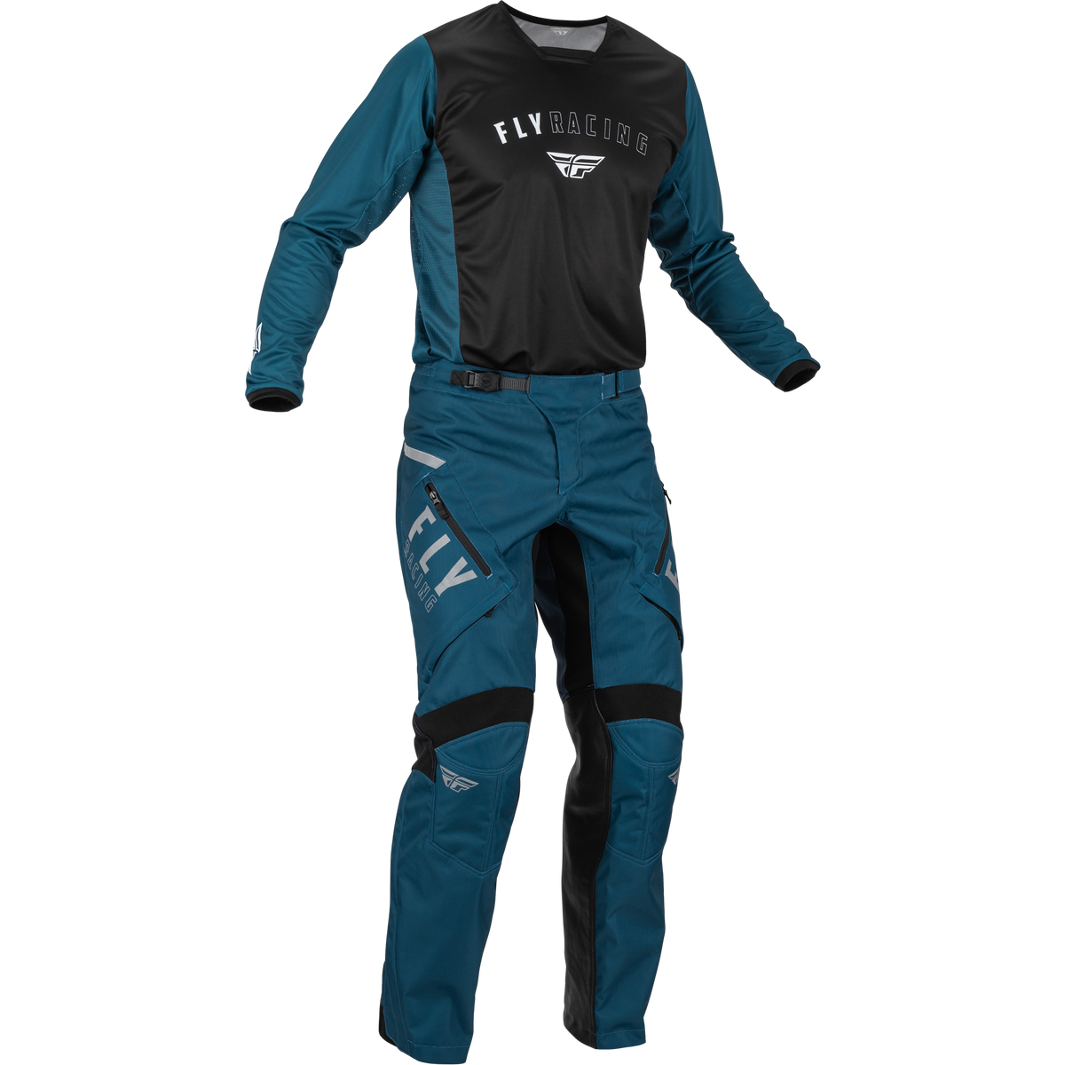 2025 Fly Racing Adult Patrol Slate Blue/Black Gear Combo (Over The
