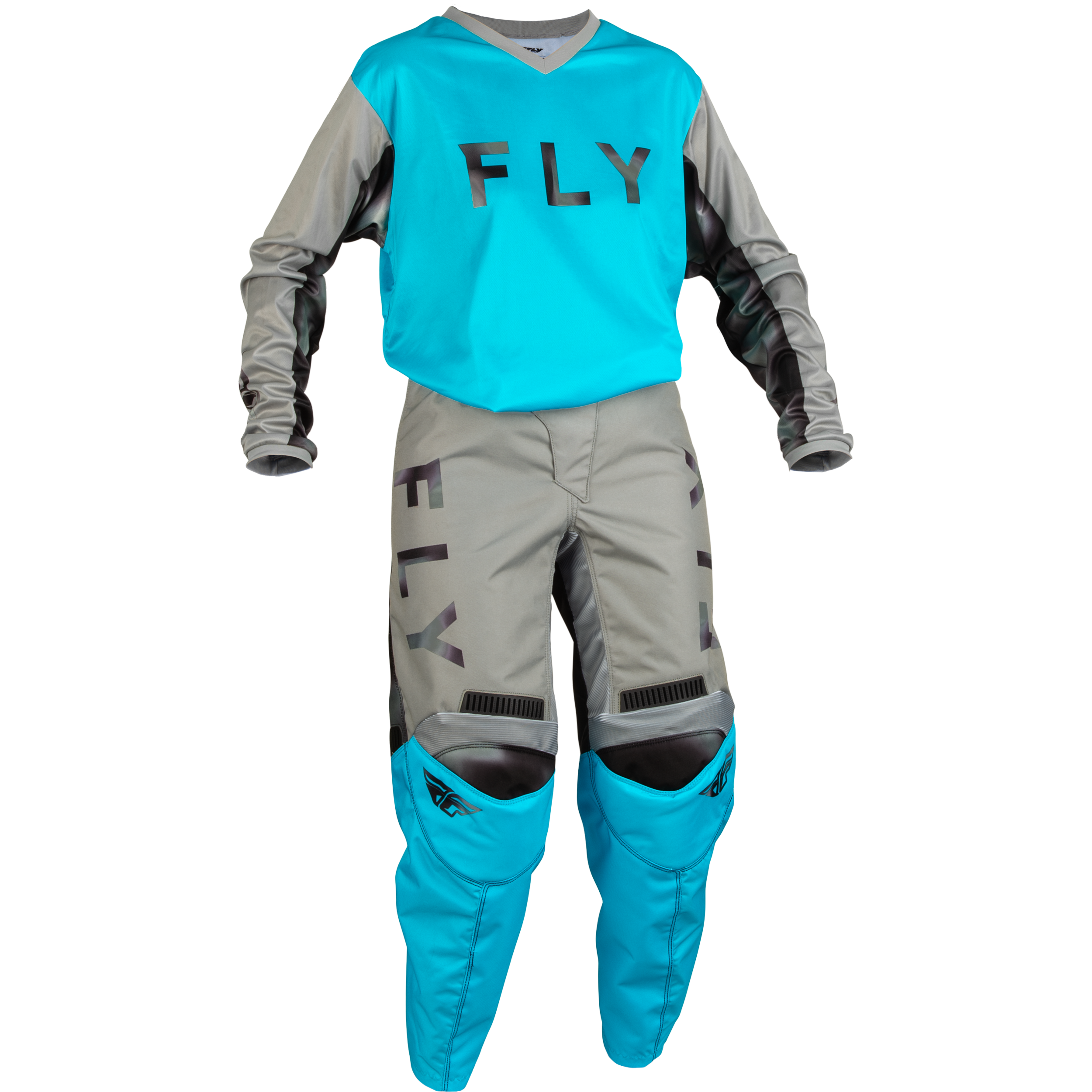 2023 Fly Racing F16 Women's Motocross Gear Sky Blue/Light Grey