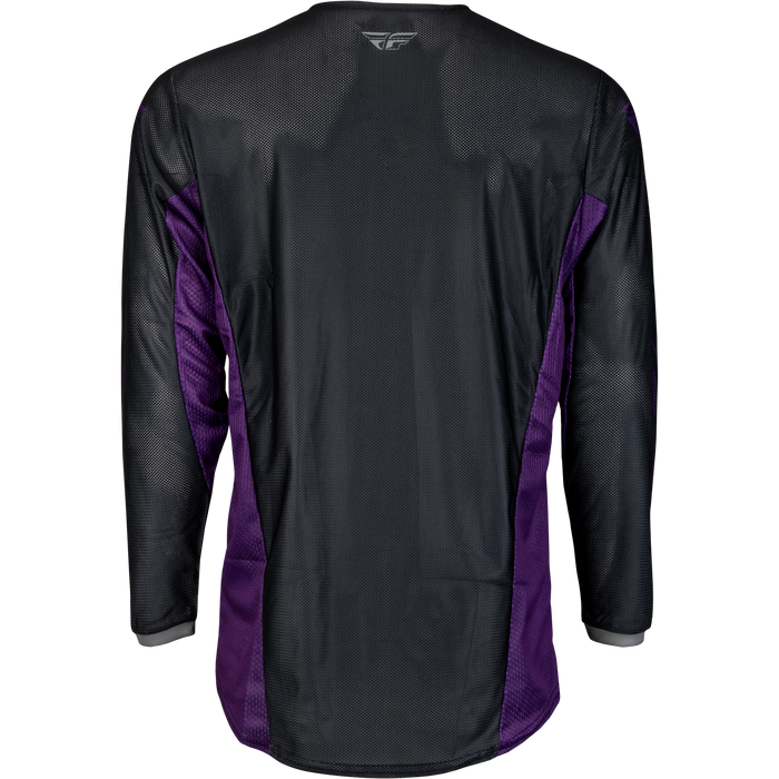 2023.5 Fly Racing Kinetic Mesh Rave Black/Purple/Silver Gear Combo - Adult