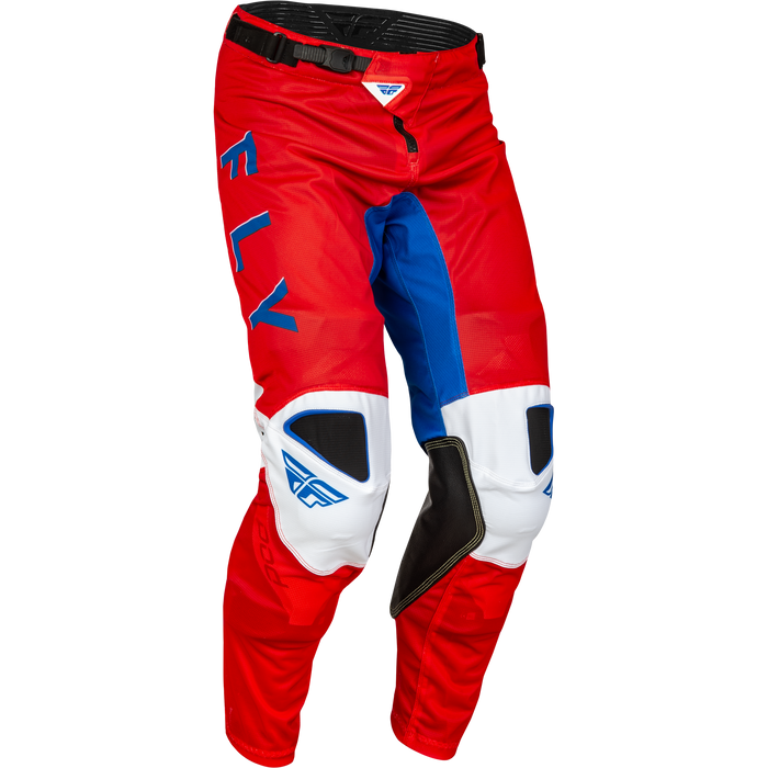 2023.5 Fly Racing Kinetic Mesh Kore Red/White/Blue Gear Combo - Adult