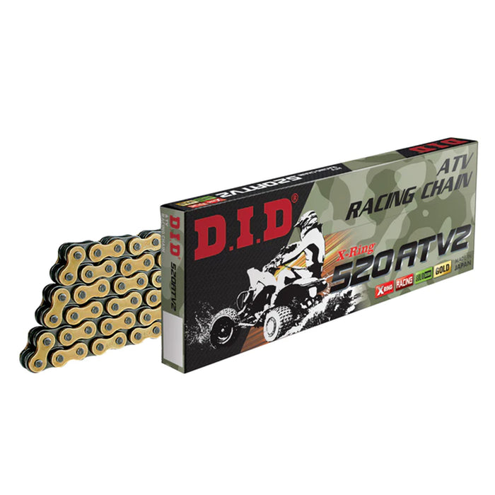 D.I.D ATV2 520 Gold X-Ring Chain