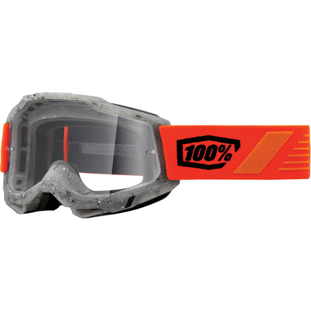 Masque Motocross 100% Accuri – Verre Transparent Anti-Buée – Forrest – Confort & Tenue Parfaite Pour MX, Enduro & DH