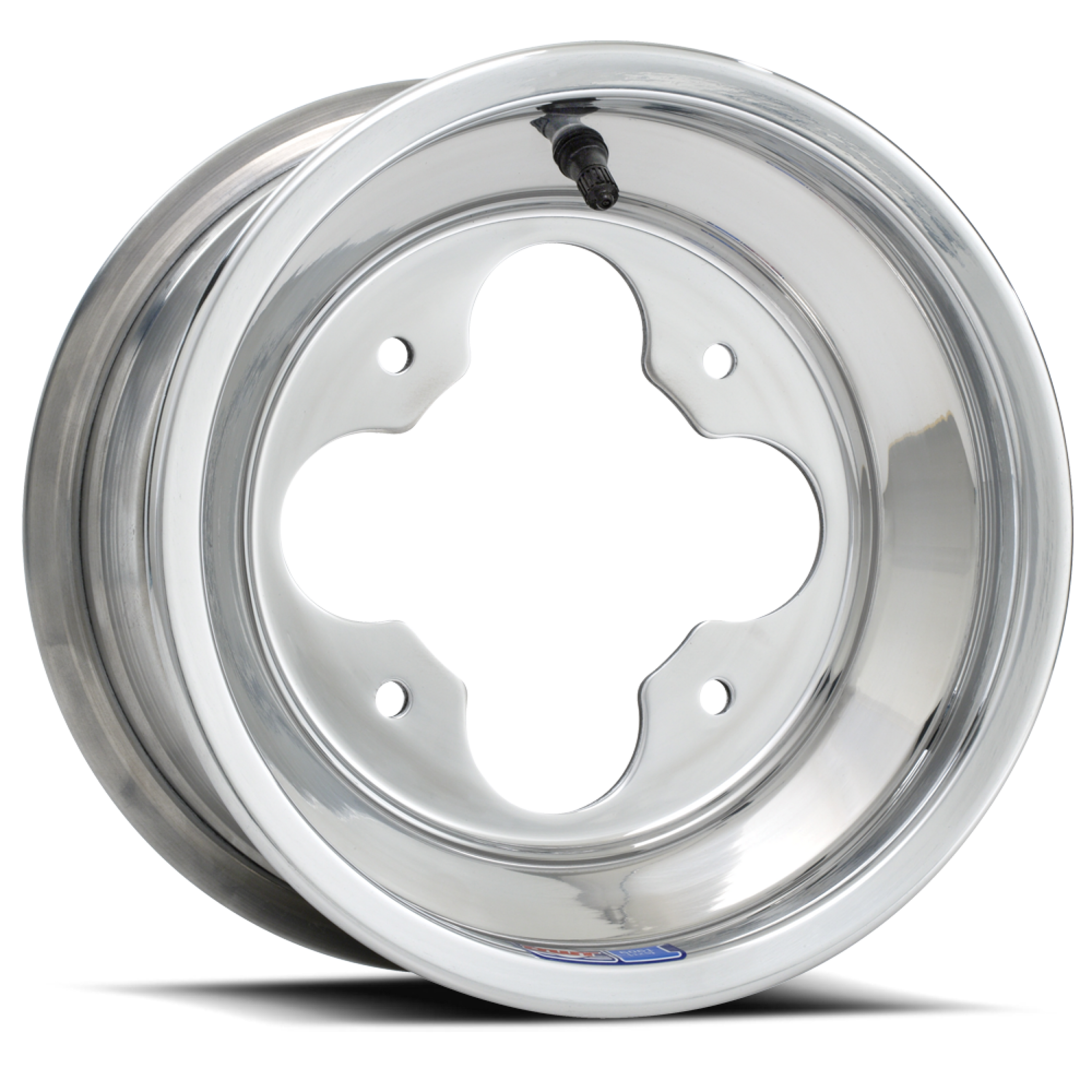 DWT A5 Front Polished and Matte Black ATV Wheels — BentLever.com