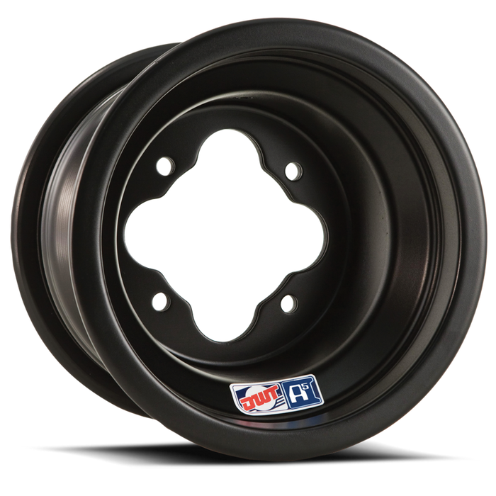 DWT A5 Front Polished and Matte Black ATV Wheels