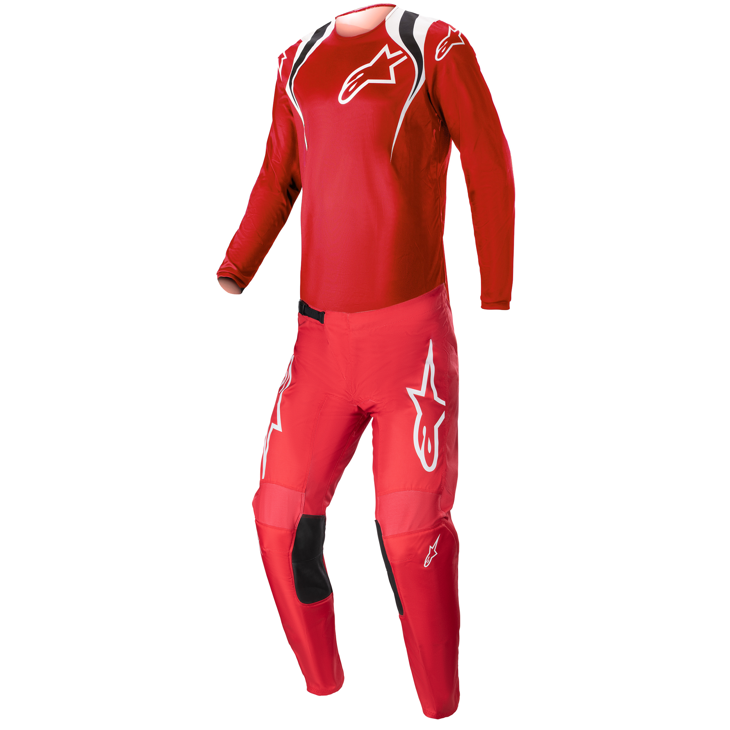 2023 Alpinestars Fluid Narin Mars Red/White Gear Combo