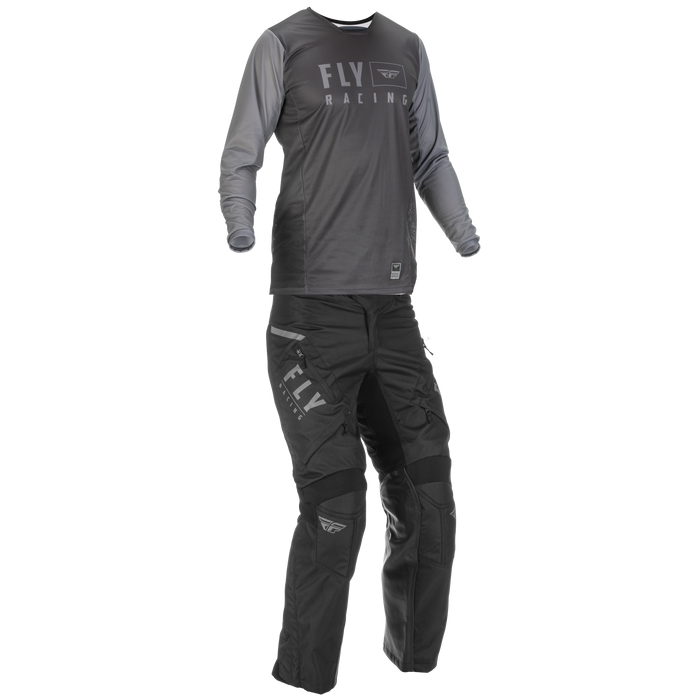 2022 Fly Racing Adult Patrol Grey/Black Gear Combo (Over The Boot)